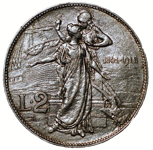 Italia lire 1911 vittorio - italia,