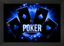 Carte torneo poker con cornice