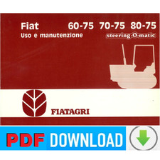 Trattore FIAT 80-75 Fiatagri Manuale uso manutenzione Libretto Istruzioni ITA