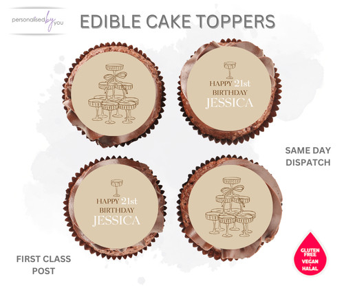 Cupcake edibile vino tema - edibile,