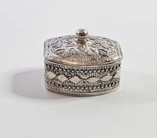 ANTICA SCATOLINA PORTA PILLOLE ARGENTO 800