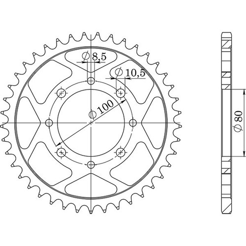 Corona acciaio p520 z37 - corona,
