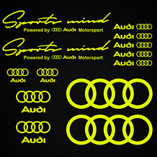 Adesivo Audi Sports Mind quattro decalcomania NEON A3 A4 A5 A6 TT S3 RS Q8 tuning vinile