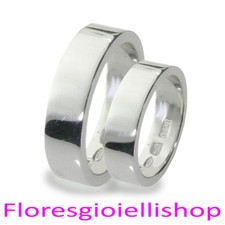 Coppia di fedine in argento
