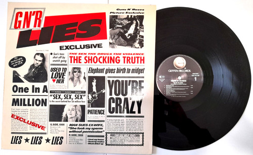 Guns roses lies vinyl - nm/nm,