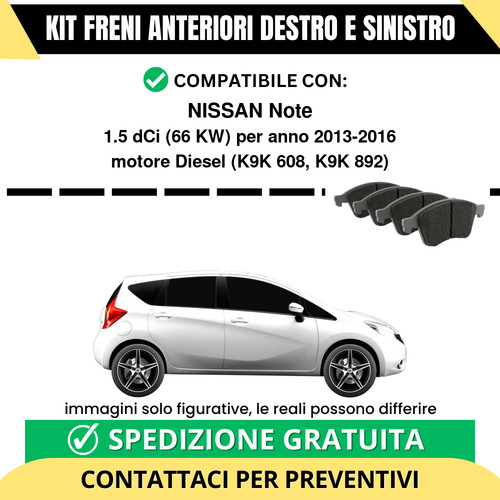 Pastiglie freno anteriori per - pastiglie,