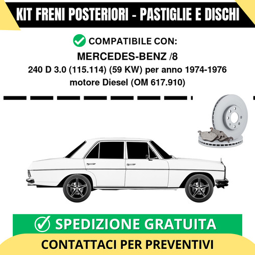 Kit freni posteriori per - freni,