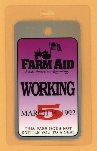 Farm aid 1992 - aid, tour
