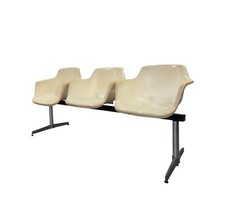 Airport Bench by Charles & Ray Eames Tandem Seating for Herman Miller