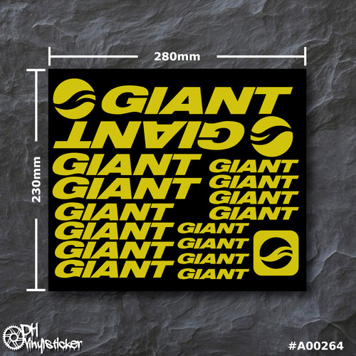 Set adesivi giant - adesivi, giallo