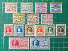 Vatican Post Stamps 1929, Sc