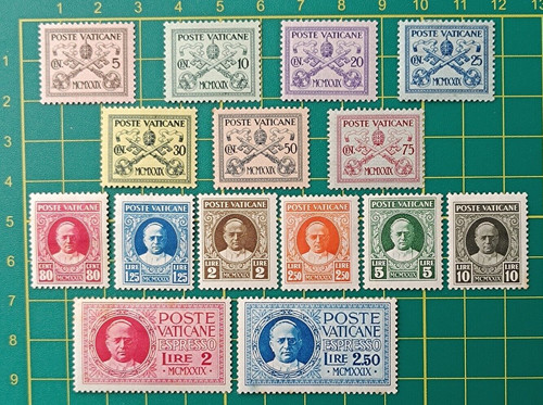 Vatican post stamps - post, 1929,