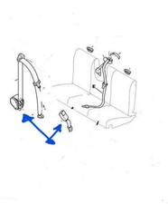 CINTURA DI SICUREZZA POSTERIORE DX CITROEN BERLINGO PARTNER ORIGINALE 8973YN