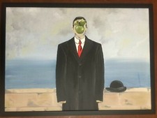 Rene Magritte olio su tela cm