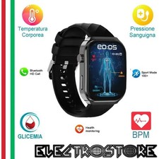Smartwatch U-53T Sport Parametri Vitali Salute Glucosio Zuccheri Colester Trigl