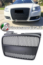 Griglia calandra mascherina abs nero per Audi A4 B7 2004-07 berlina cabrio+