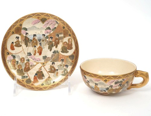 Antico set tazze piattini - antico,