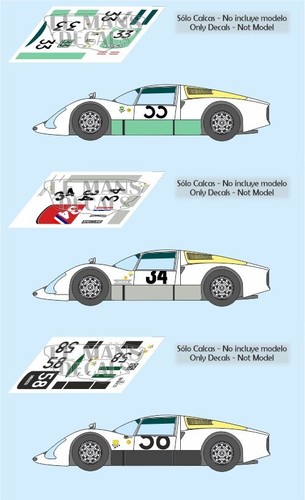 Decals porsche 906 mans - le,