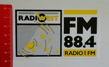Aufkleber/Sticker: Radio West