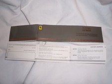 Garanzia warranty FERRARI