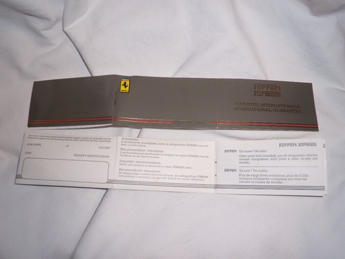 Garanzia warranty ferrari - warranty,
