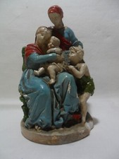 ANTICA SCULTURA FINE 800 MADONNA DELLA SEDIA CON MANDALENA