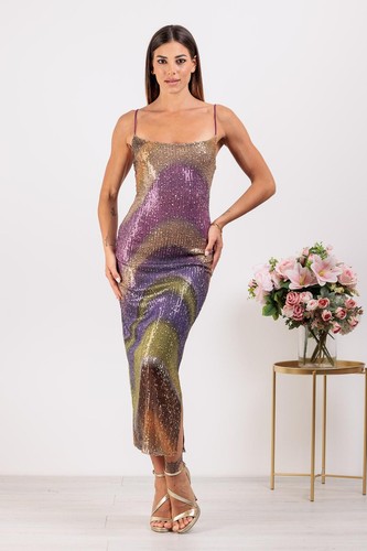 Abito fantasia paillettes - abito,