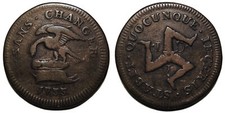 Penny Isola di Man 1733 James Stanley