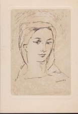 ? Cartolina Vintage - La Vergine  - Illustratore Silvio Consadori