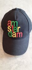 AMSTERDAM cappellino uomo con visiera nero Tg UNICA