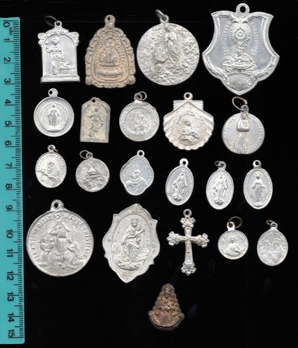 Medalla religiosa antigua - medalla, de