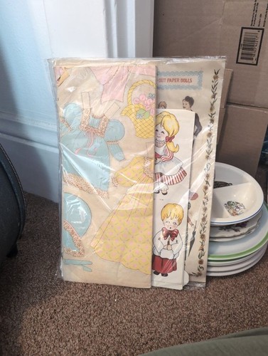 Set bambole carta vintage - bambole,