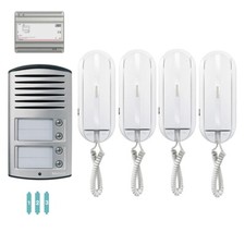 Bticino Kit citofono Quadrifamiliare Sprint a 2 fili - 4 chiamate- 366821/B
