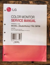 LG StudioWorks 77M CM796 Monitor Manuale di servizio *Originale*