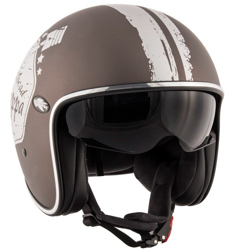 Casco moto jet fibra - casco,