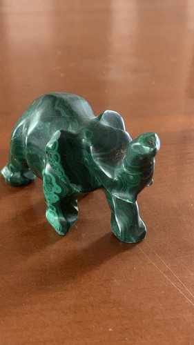 Elefante malachite scolpita - elefante, in