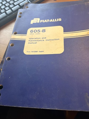 Fiat allis 605 - fiat, manuale