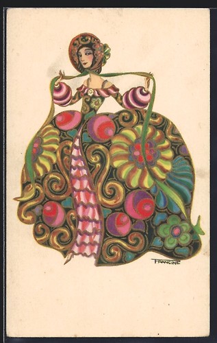 Cartolina artista firmata - cartolina,