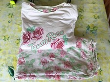 Pigiama pigiamone donna invernale caldo cotone rosa double-face 