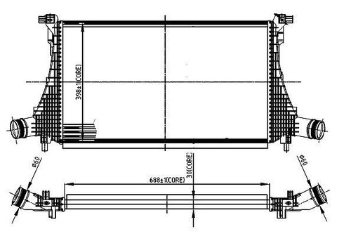 Intercooler nrf per - per, vw