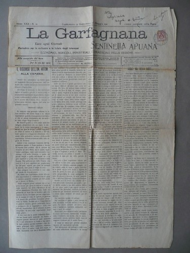 Giornale garfagnana sentinella - garfagnana,