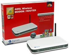 ROUTER MODEM WIRELESS ADSL2+ DIGICOM RAW 150-A02 WI-FI 