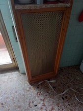 LIBRERIA in legno pieno a 4 ripiani con copritermosifone - Anni '60 OTTIMO STATO