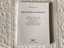 Libretto Booklet Istruzioni IWC Aquatimer Automatic 3290