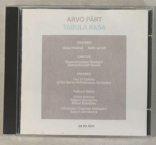 Arvo pärt tabula - tabula, rasa