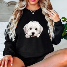 Felpa da donna bianca maltese