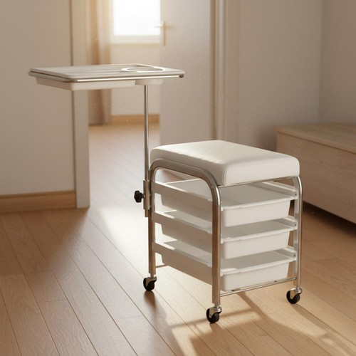 Carrello pedicure con seduta - carrello,