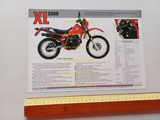 Honda XL 350 1984 Prototipo depliant INGLESE originale printed in Japan