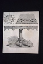 Inlaid table and top ornaments - top,