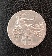 Regno italia 20 centesimi - d'italia,